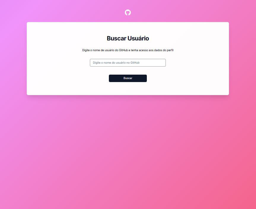 Visualizador de perfil do Github